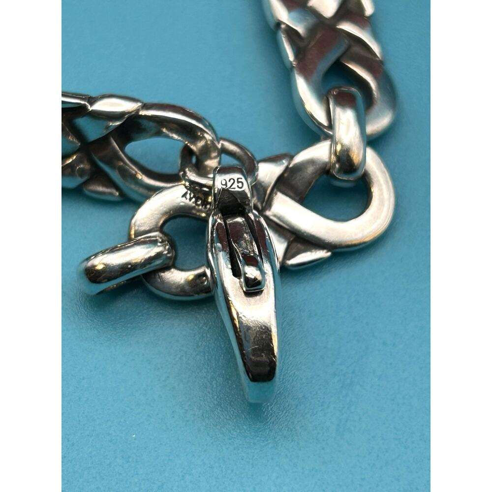 James Avery Retired 925 Sterling Silver Scrolled Infinity Link Bracelet 8" Inch - Picture 9 of 12